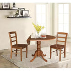 Table à manger à rabats 42 Albion avec 4 chaises Madrid Ladderback – International Concepts