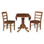 Table à manger à rabats 42 Albion avec 4 chaises Madrid Ladderback – International Concepts