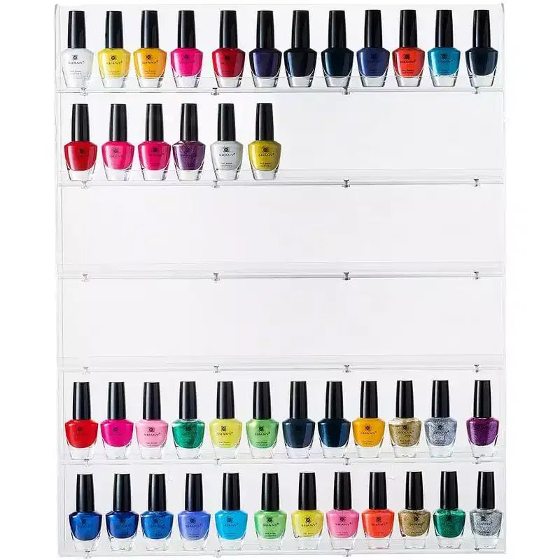 Présentoir de rangement pour vernis à ongles transparent - Peut contenir jusqu'à 102 flacons - Homeitusa