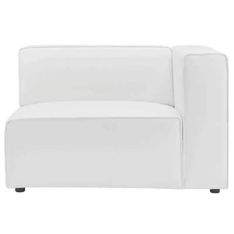 Fauteuil d'angle droit en cuir vegan Mingle - Modway