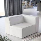 Fauteuil d'angle droit en cuir vegan Mingle - Modway