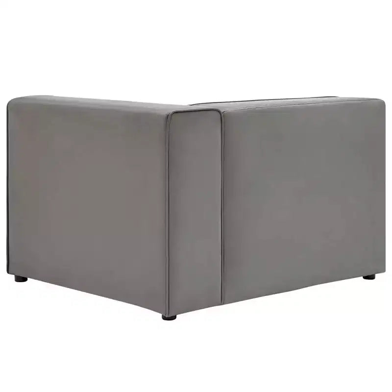 Fauteuil d'angle droit en cuir vegan Mingle - Modway