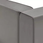 Fauteuil d'angle droit en cuir vegan Mingle - Modway