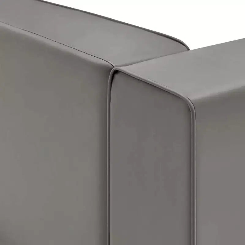 Fauteuil d'angle droit en cuir vegan Mingle - Modway