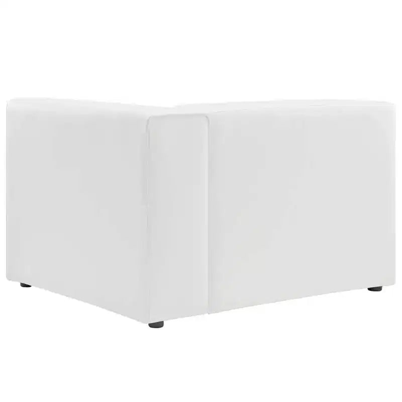 Fauteuil d'angle droit en cuir vegan Mingle - Modway