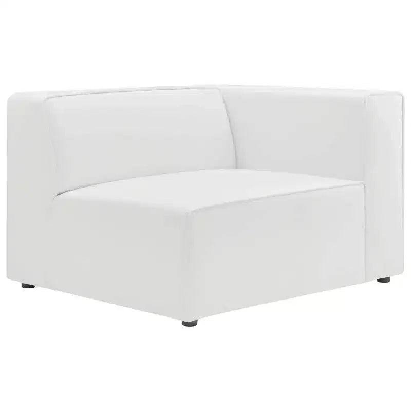 Fauteuil d'angle droit en cuir vegan Mingle - Modway