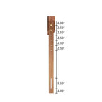 Lit plateforme en bois et rotin synthétique Asami marron - Baxton Studio