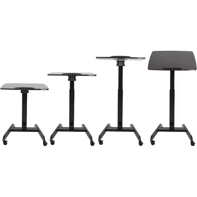 Pupitre mobile inclinable Cruizer 360 avec réglage pneumatique de la hauteur, support noir Steady