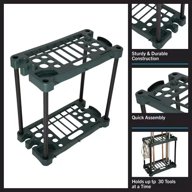 Étagère de rangement compacte pour outils de jardin Fleming Supply 23 x 12,5 x 24