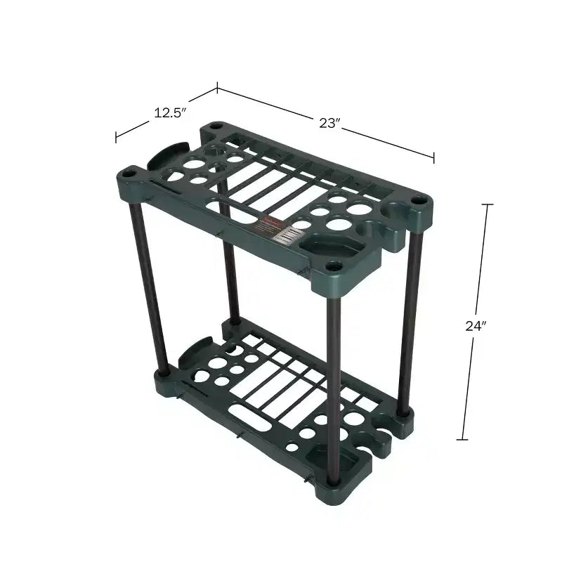 Étagère de rangement compacte pour outils de jardin Fleming Supply 23 x 12,5 x 24