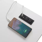 Bureau tréteau Designs2Go avec station de recharge et étagères - Breighton Home