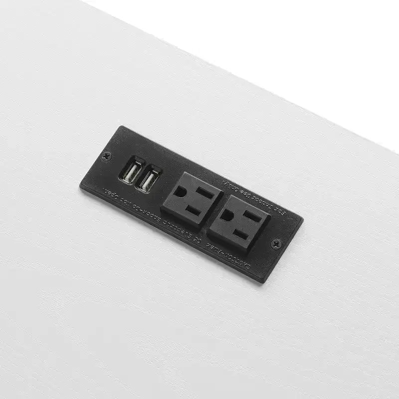 Bureau tréteau Designs2Go avec station de recharge et étagères - Breighton Home