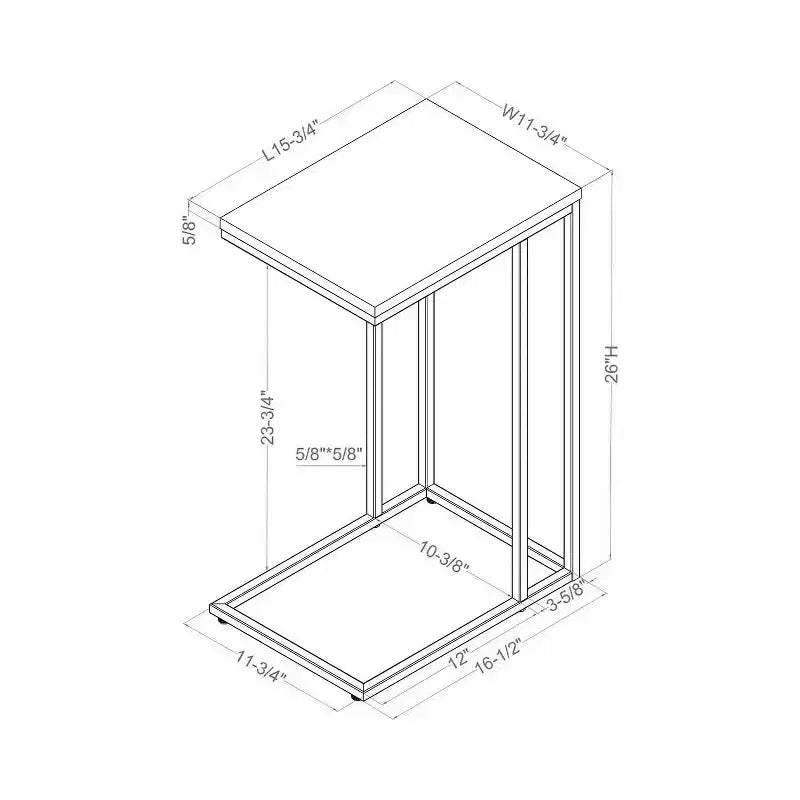 Table d'appoint en acier Embo 24h/24, 7j/7