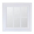 Northlight Mullions Windowpane Square Wall Mirror - 16.5 - White