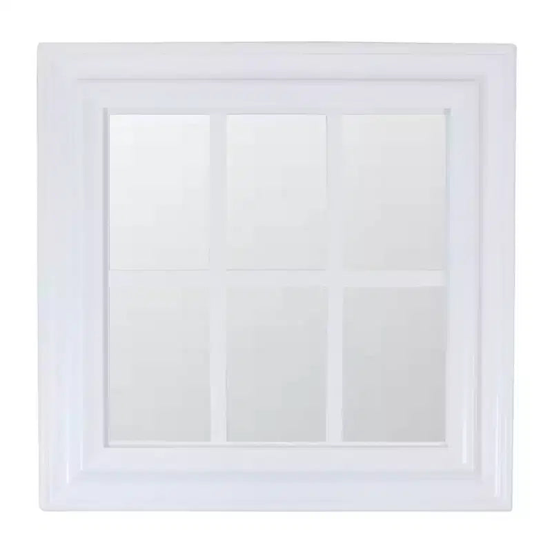 Northlight Mullions Windowpane Square Wall Mirror - 16.5 - White