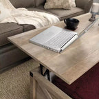 Table basse relevable Sauder Bridge Acre Rustic Farmhouse