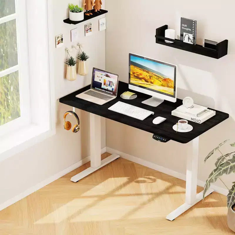 Costway Bureau Debout Électrique Réglable Ergonomique avec Deux Moteurs et Contrôleur