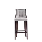 Tabouret de bar Fifth Avenue en bois de hêtre rembourré avec revêtement en similicuir - Manhattan Comfort