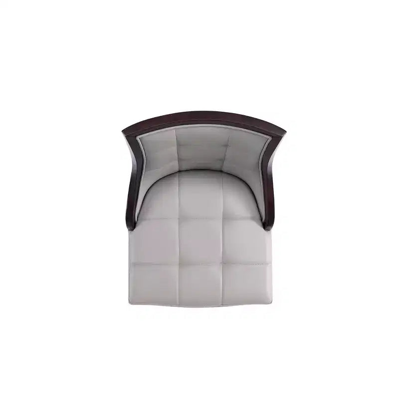 Tabouret de bar Fifth Avenue en bois de hêtre rembourré avec revêtement en similicuir - Manhattan Comfort
