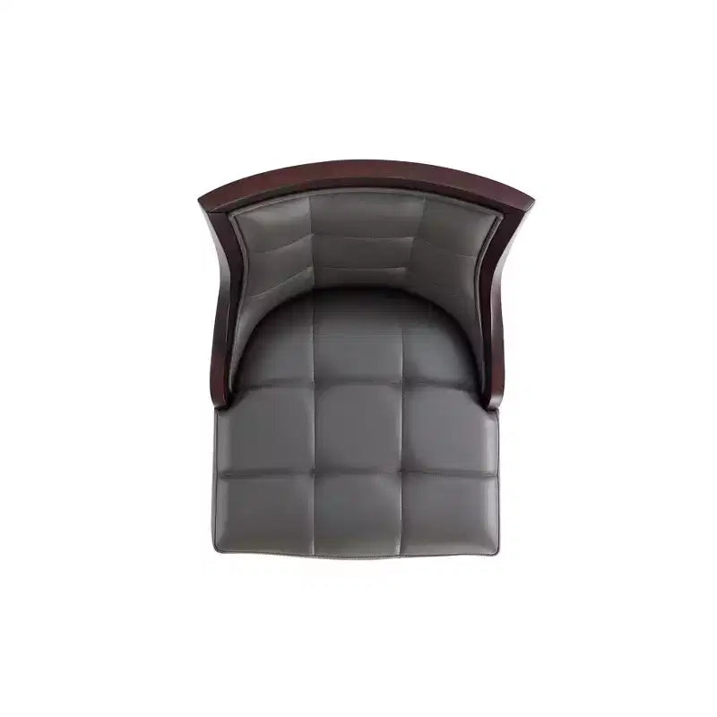 Tabouret de bar Fifth Avenue en bois de hêtre rembourré avec revêtement en similicuir - Manhattan Comfort
