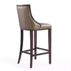 Tabouret de bar Fifth Avenue en bois de hêtre rembourré avec revêtement en similicuir - Manhattan Comfort