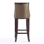 Tabouret de bar Fifth Avenue en bois de hêtre rembourré avec revêtement en similicuir - Manhattan Comfort
