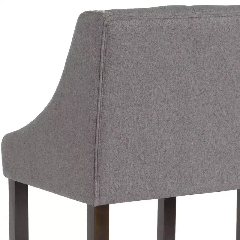 Tabouret de bar Merrick Lane 30 po de hauteur, rembourré, style transitionnel, capitonné avec garniture cloutée décorative