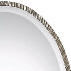 Miroir mural décoratif ovale Uttermost, cadre en métal poli nickel, moderne, 50,8 cm de large, pour salle de bain, chambre, salon, bureau à domicile
