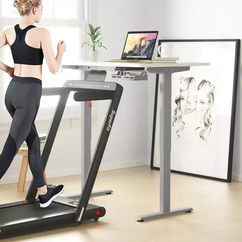 Bureau debout électrique Costway, réglable en hauteur, à double moteur