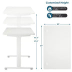 Bureau debout électrique Costway, réglable en hauteur, à double moteur