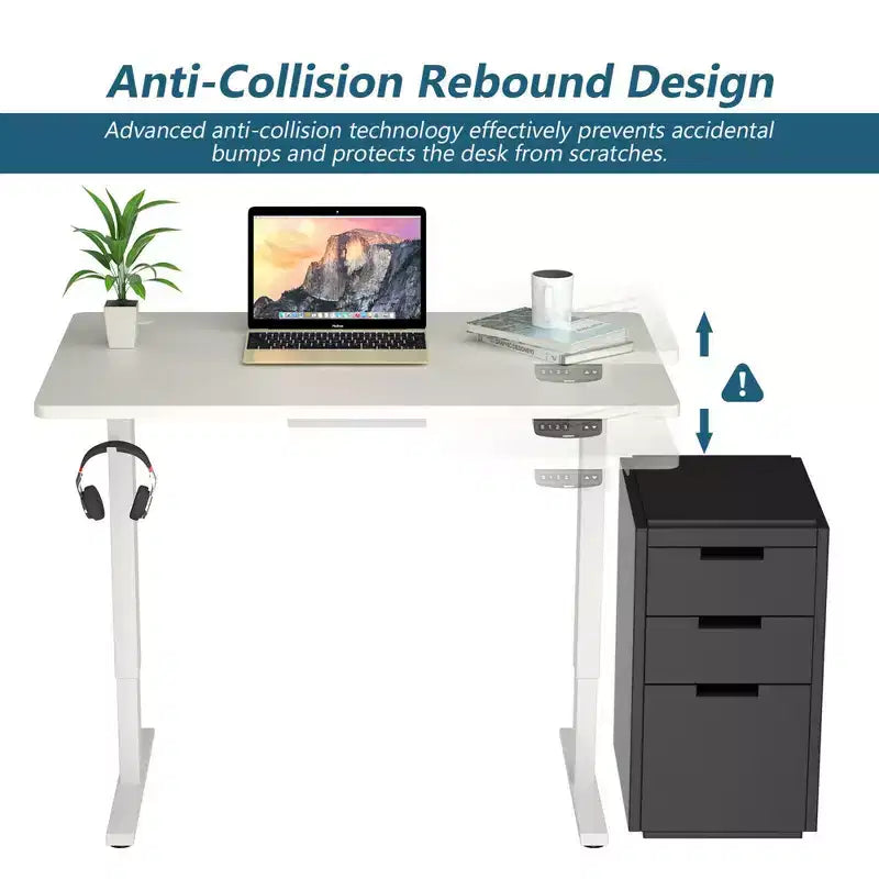 Bureau debout électrique Costway, réglable en hauteur, à double moteur