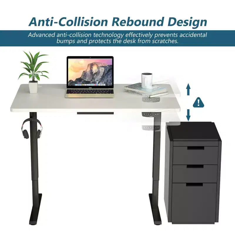 Bureau debout électrique Costway, réglable en hauteur, à double moteur