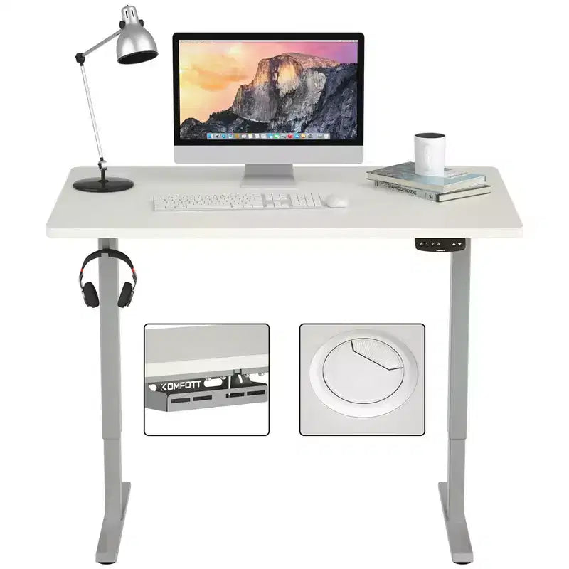 Bureau debout électrique Costway, réglable en hauteur, à double moteur