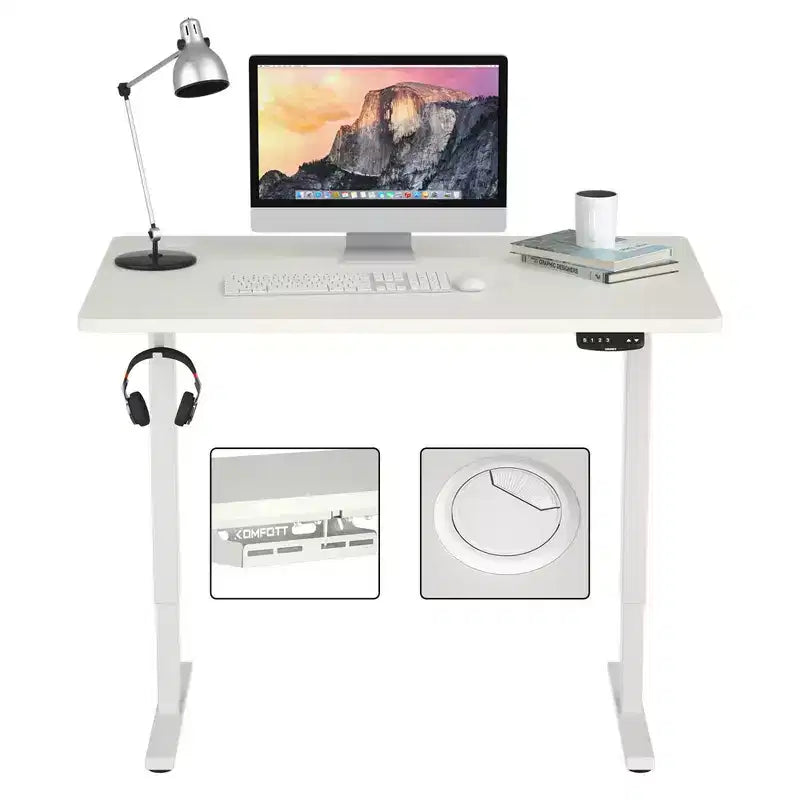 Bureau debout électrique Costway, réglable en hauteur, à double moteur