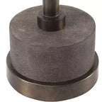 Table d'appoint ronde Uttermost Industrial Oxidized Bronze 26,7 cm Large Marron Gris Salon Chambre Chevet Entrée Bureau