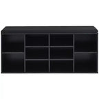 Banc de rangement pour chaussures Costway avec coussin, 10 compartiments, réglable