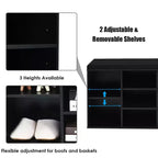 Banc de rangement pour chaussures Costway avec coussin, 10 compartiments, réglable