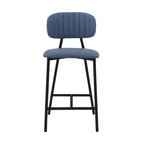 Tabouret de bar 26 Rococo avec similicuir et finition métallique - Armen Living