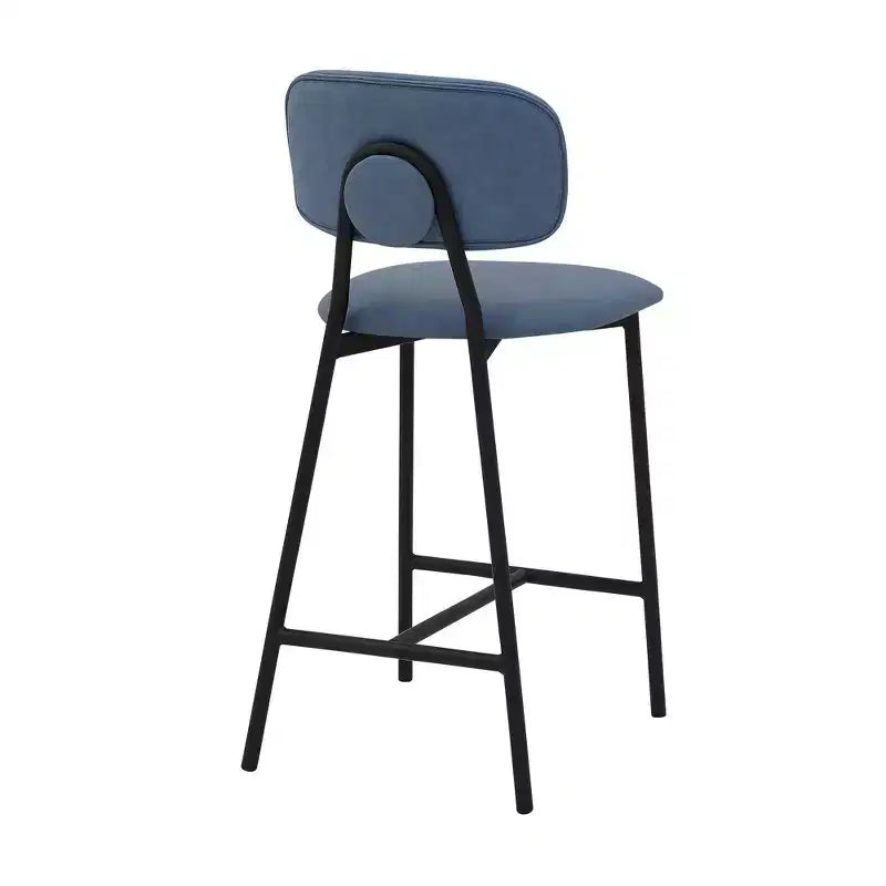 Tabouret de bar 26 Rococo avec similicuir et finition métallique - Armen Living