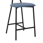 Tabouret de bar 26 Rococo avec similicuir et finition métallique - Armen Living