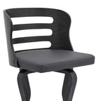Tabouret de comptoir Verne 26" avec similicuir et finition bois - Armen Living