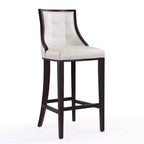Lot de 3 tabourets de bar en hêtre et similicuir Fifth Avenue - Manhattan Comfort
