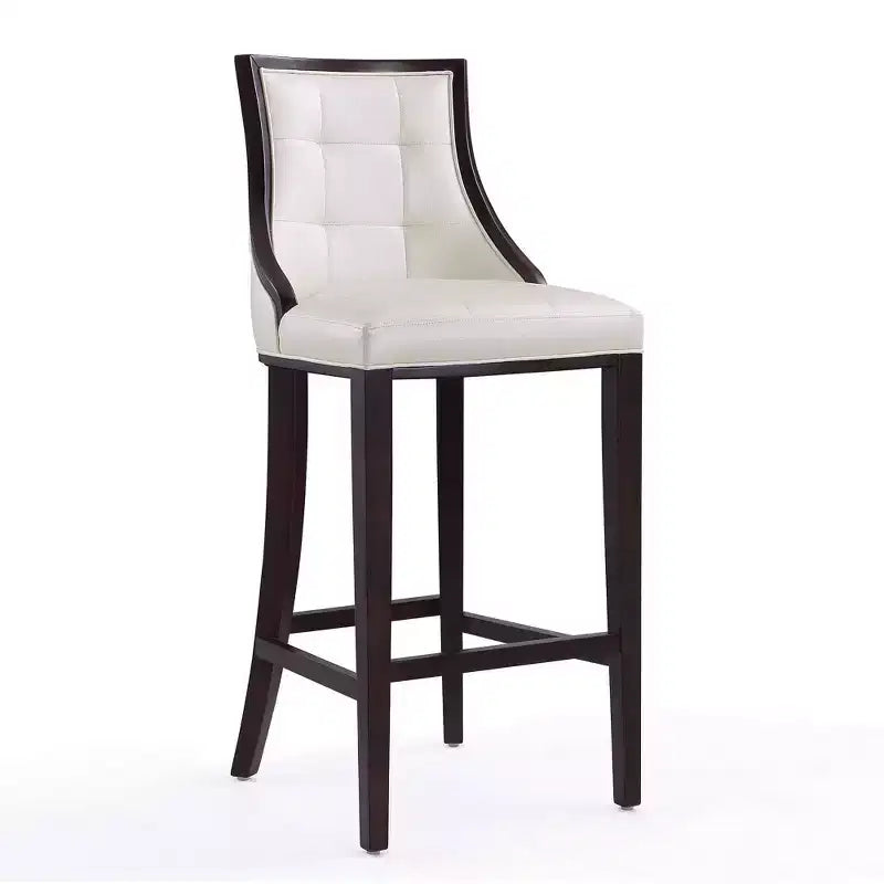 Lot de 3 tabourets de bar en hêtre et similicuir Fifth Avenue - Manhattan Comfort