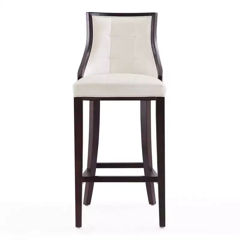 Lot de 3 tabourets de bar en hêtre et similicuir Fifth Avenue - Manhattan Comfort