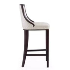 Lot de 3 tabourets de bar en hêtre et similicuir Fifth Avenue - Manhattan Comfort