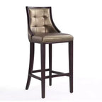 Lot de 3 tabourets de bar en hêtre et similicuir Fifth Avenue - Manhattan Comfort