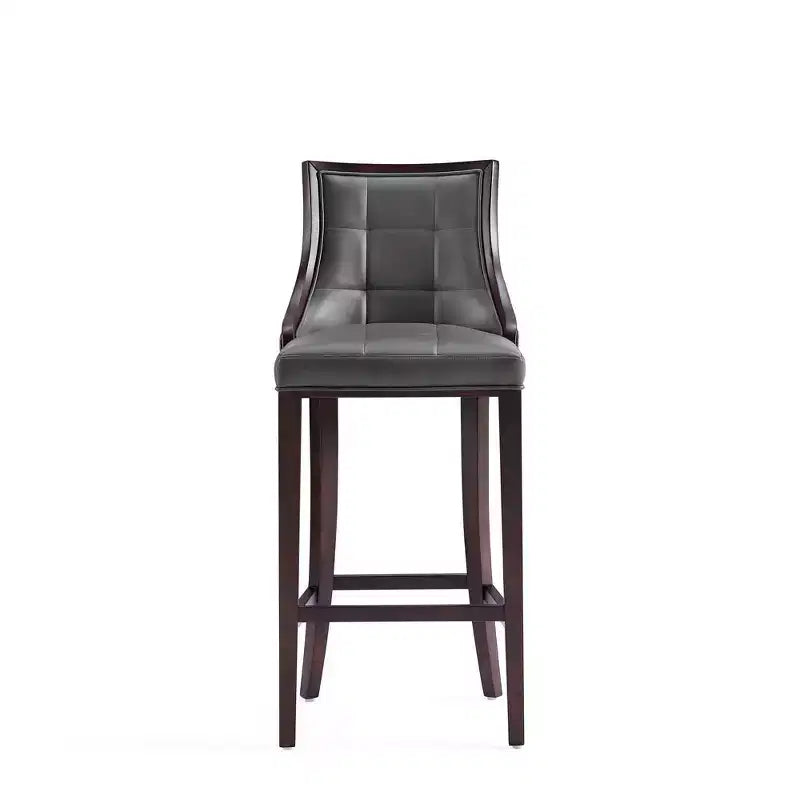 Lot de 3 tabourets de bar en hêtre et similicuir Fifth Avenue - Manhattan Comfort