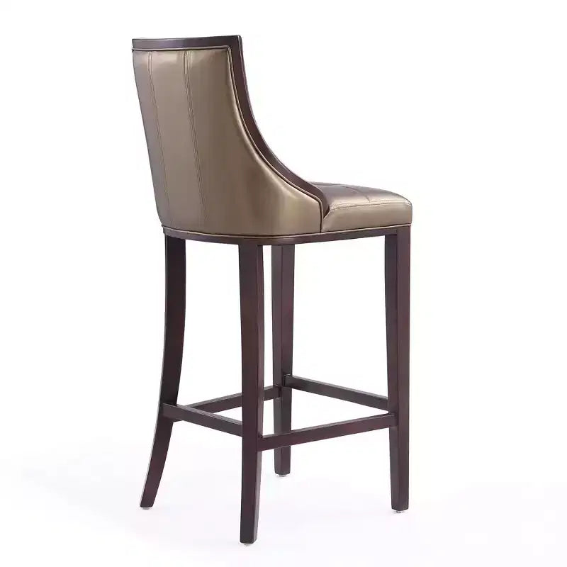 Lot de 3 tabourets de bar en hêtre et similicuir Fifth Avenue - Manhattan Comfort