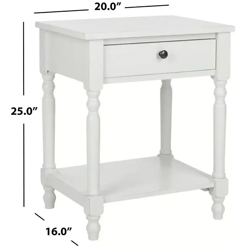 Table de chevet Tami avec tiroir de rangement - AMH6604 - Safavieh Couture