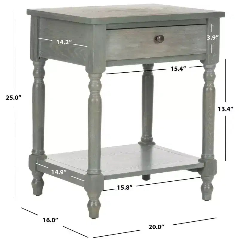 Table de chevet Tami avec tiroir de rangement - AMH6604 - Safavieh Couture